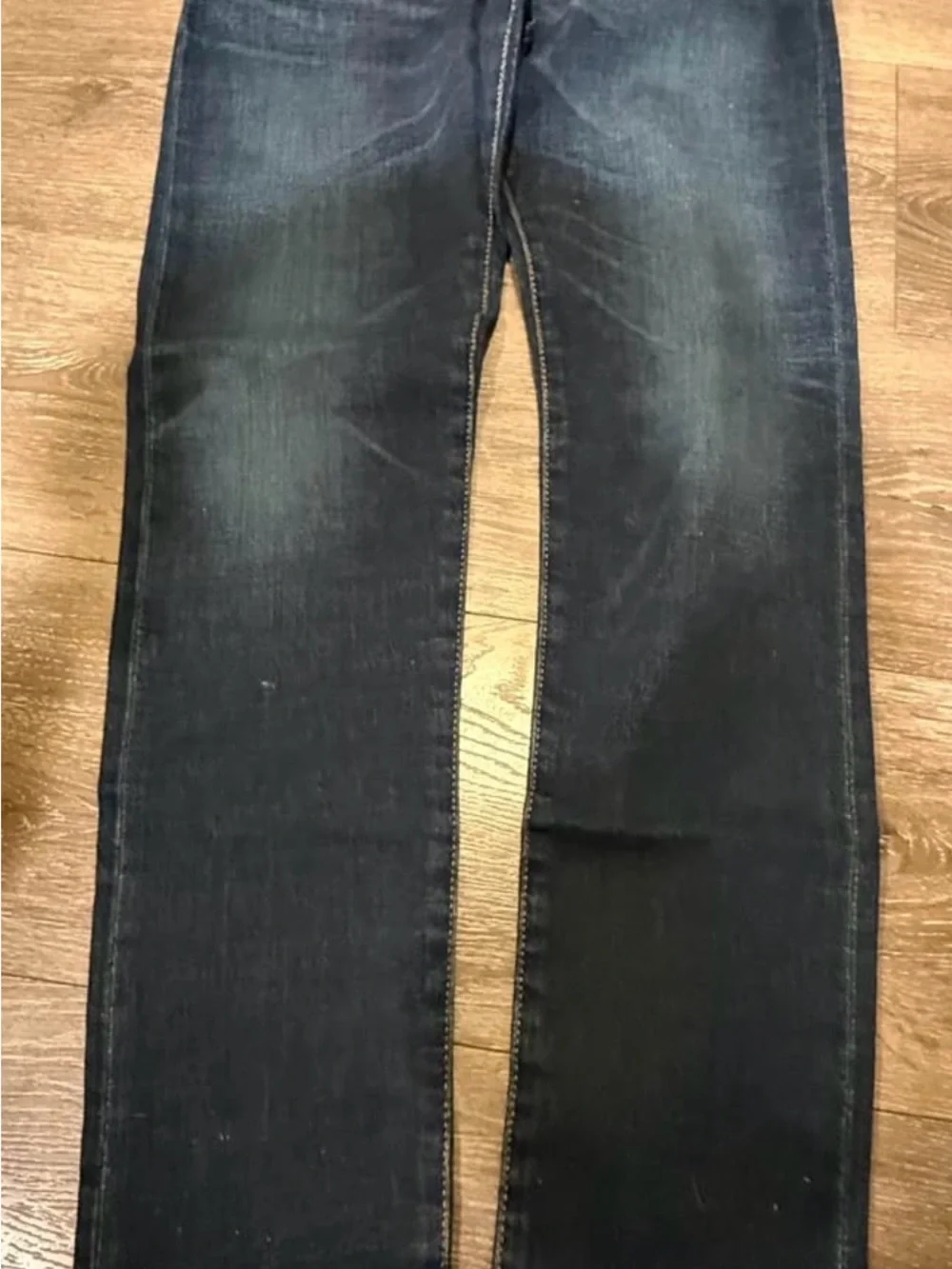 Boy’s Size 14  Dark Wash Straight-Leg Jeans - Black